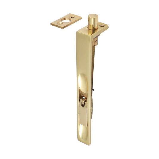 TIMCO Lever action Flush Bolt Polished Brass - 150 x 19mm - Image