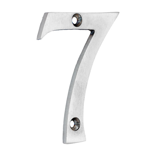 TIMCO Door Numeral 7 - Satin Chrome - 75mm - Image