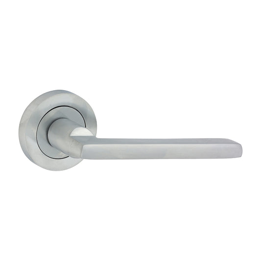 TIMCO  Radmore Lever On Rose Handles - Satin Chrome - 49mm - Image