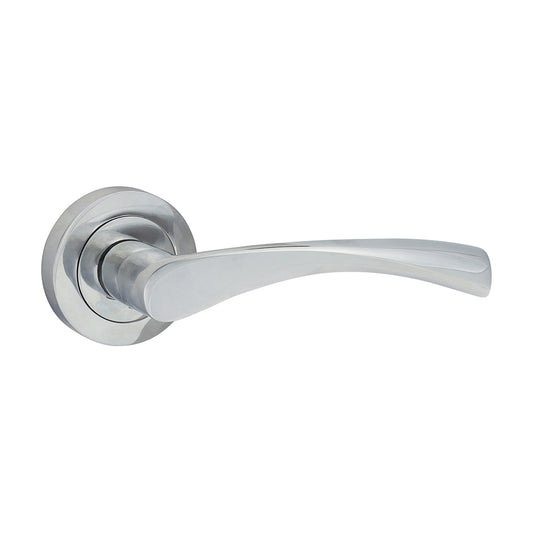 TIMCO Edleston Lever On Rose Handles - Polished Chrome - 49mm - Image