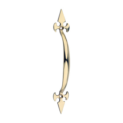 TIMCO Fleur De Lys Pull Handle - Polished Brass - 178mm - Image