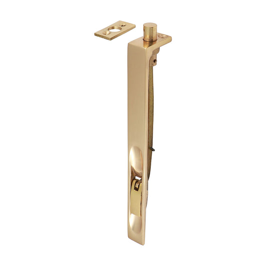 TIMCO Lever action Flush Bolt Polished Brass - 200 x 19mm - Image