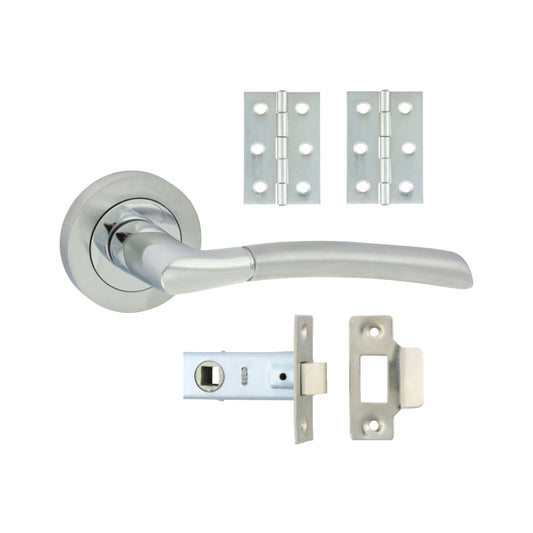 TIMCO Shavington Excellence Lever On Rose Latch Pack - Polished Chrome/Satin Chrome - Mixed - Image