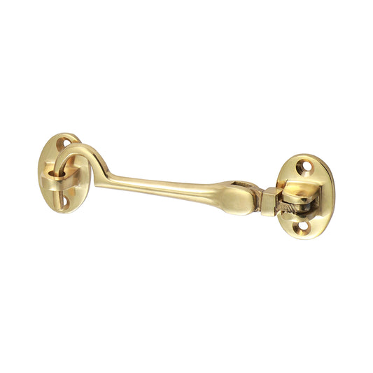 TIMCO Cabin Hook Polished Brass - 100mm - Image