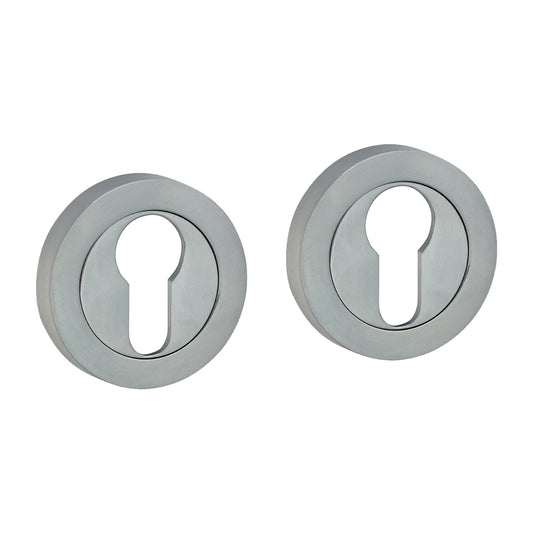 TIMCO Euro Profile Escutcheon - Satin Chrome - 49mm - Image