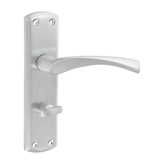 TIMCO Zeta Bathroom Handles - Satin Chrome - 175 x 45mm - Image