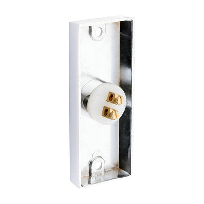 TIMCO Traditional Door Bell Push - Polished Chrome - 80 x 31mm - Image