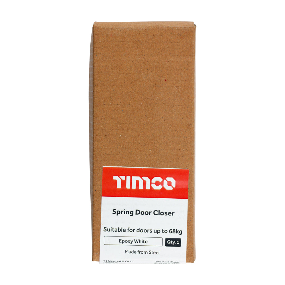 TIMCO Spring Door Closer - Epoxy White - Image