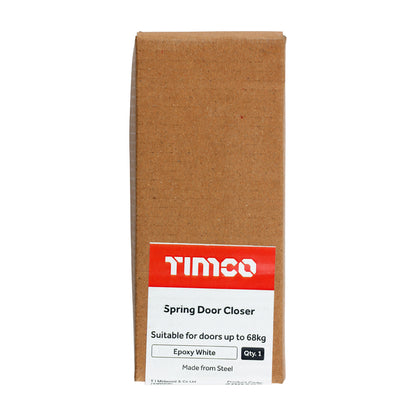 TIMCO Spring Door Closer - Epoxy White - Image
