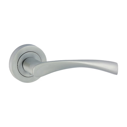 TIMCO Edleston Lever On Rose Handles - Satin Chrome - 49mm - Image