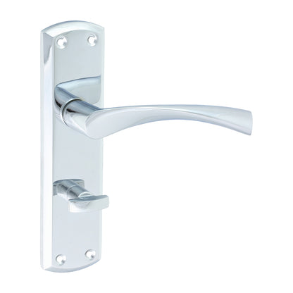TIMCO Zeta Bathroom Handles - Polished Chrome - 175 x 45mm - Image