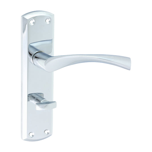 TIMCO Zeta Bathroom Handles - Polished Chrome - 175 x 45mm - Image
