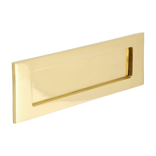 TIMCO Victorian Letter Plate - Polished Brass - 250 x 74mm - Image