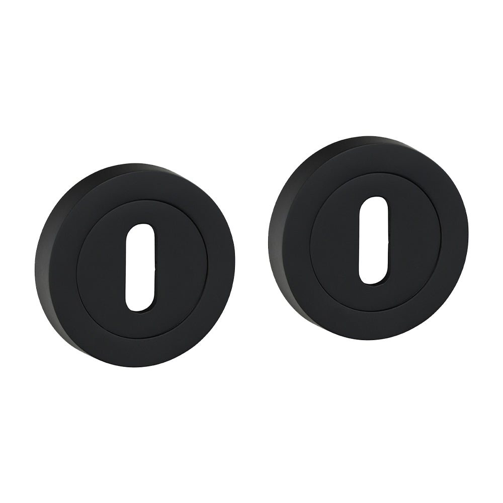 TIMCO Standard Profile Escutcheon - Matt Black - 49mm - Image