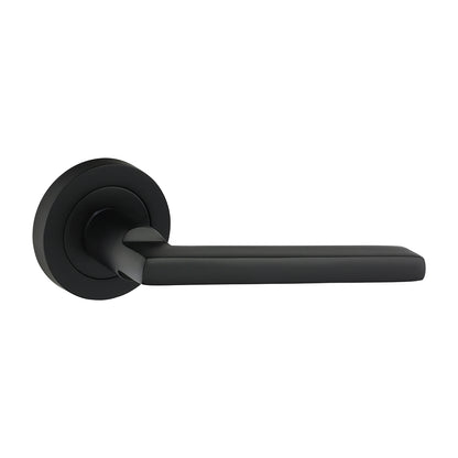 TIMCO Radmore Lever On Rose Handles - Matt Black - 49mm - Image