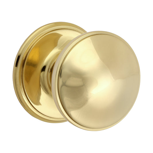 TIMCO Centre Door Knob - Polished Brass - 66mm - Image