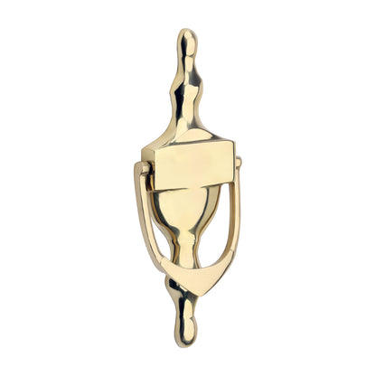 TIMCO Urn Pattern Door Knocker - Polished Brass - 166 x 60mm - Image