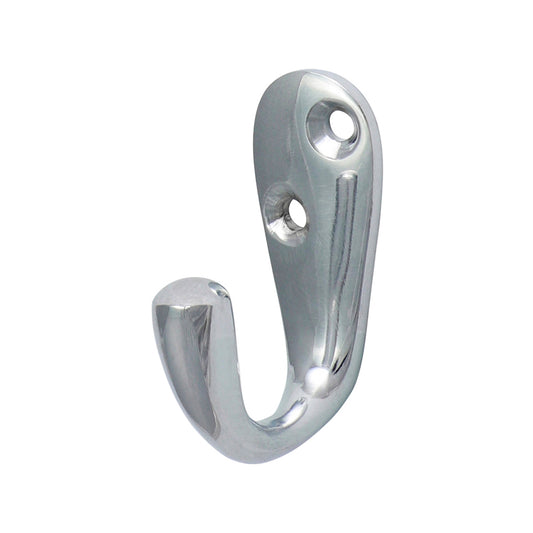 TIMCO Single Robe Hook Polished Chrome - 44 x 18mm - Image