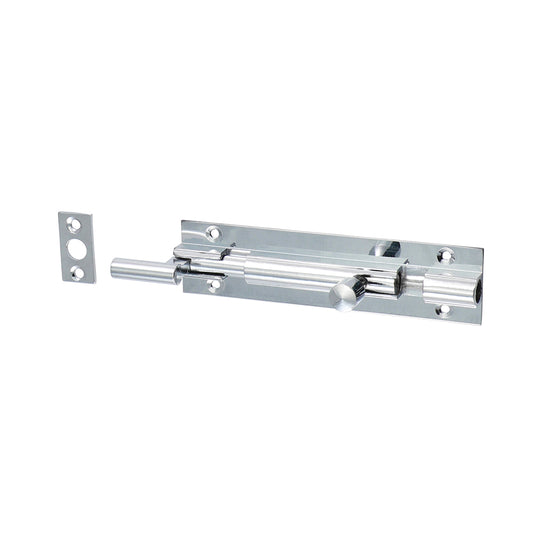 TIMCO Necked Barrel Bolt Polished Chrome - 100 x 25mm - Image