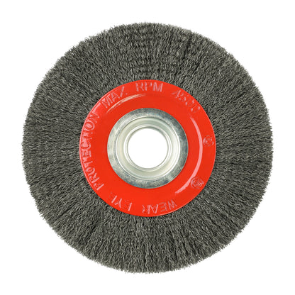 TIMCO Wheel Brush with Plastic Reducer Set Crimped Steel Wire - 200mm - Image
