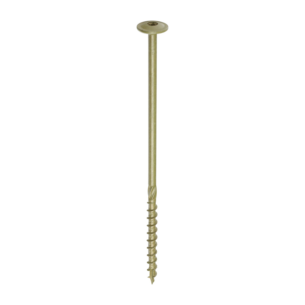 TIMCO Wafer Head Exterior Green Timber Screws  - 8.0 x 200 - Image