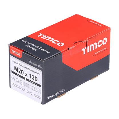 TIMCO Throughbolts Silver - M20 x 130 - Image