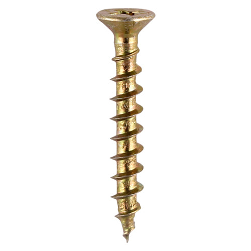 TIMCO Window Fabrication Screws Countersunk with Ribs PH Single Thread Gimlet Point Yellow - 4.3 x 16 - Image