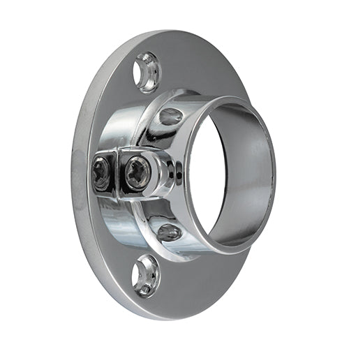 TIMCO Locking End Socket For Round Tube Polished Chrome - 25mm - Image