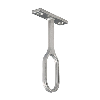 TIMCO Centre Bracket For Oval Tube Polished Chrome - 30 x 15 - Image