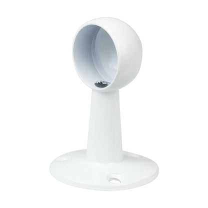 TIMCO End Bracket For Round Tube White - 25mm - Image