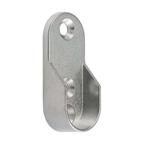 TIMCO End Socket For Oval Tube Polished Chrome - 30 x 15 - Image