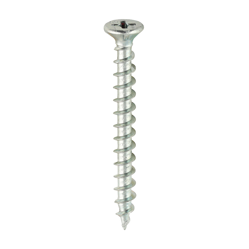 TIMCO Window Fabrication Screws Countersunk with Ribs PH Single Thread Gimlet Point Zinc - 4.3 x 40 - Image