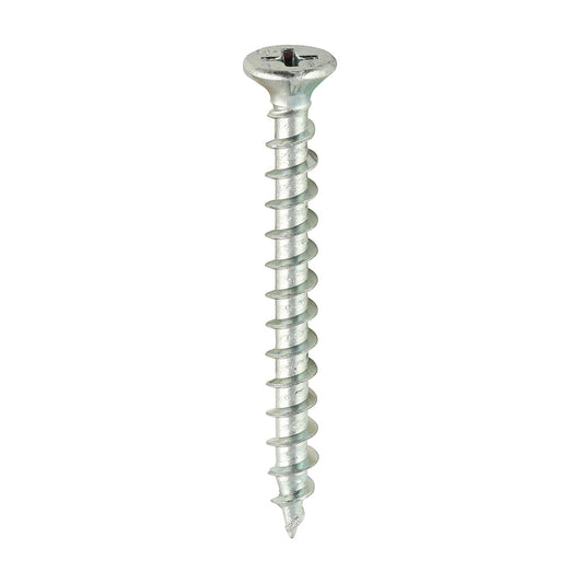 TIMCO Window Fabrication Screws Countersunk with Ribs PH Single Thread Gimlet Point Zinc - 4.3 x 40 - Image