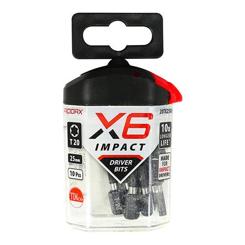 TIMCO X6 Impact TX Drive Driver Bit - TX20 x 25 - Image