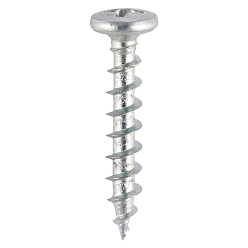 TIMCO Window Fabrication Screws Friction Stay Shallow Pan Countersunk PH Single Thread Gimlet Point Zinc - 4.3 x 25 - Image
