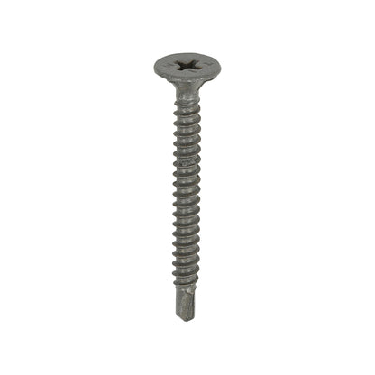 TIMCO Self-Drilling Cement Board Countersunk Exterior Silver Screws - 4.2 x 42 - Image