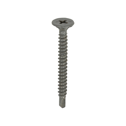 TIMCO Self-Drilling Cement Board Countersunk Exterior Silver Screws - 4.2 x 42 - Image