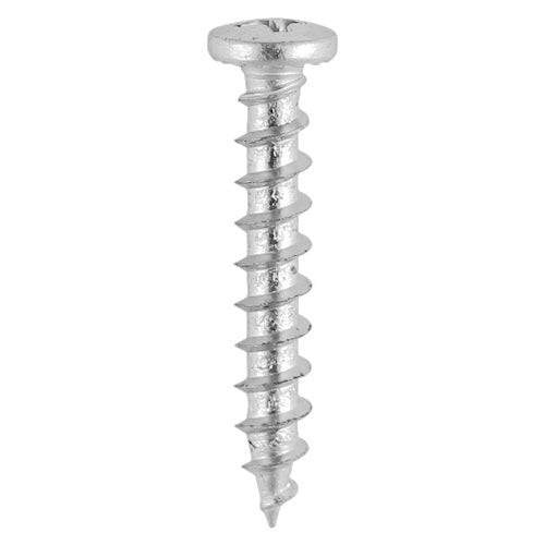 TIMCO Window Fabrication Screws Friction Stay Shallow Pan with Serrations PH Single Thread Gimlet Tip Stainless Steel - 4.8 x 30 - Image