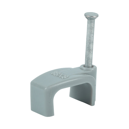 TIMCO Flat & Twin Cable Clips Grey - To fit 10.0mm - Image