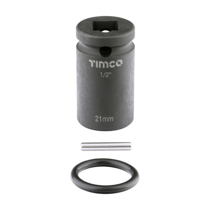 TIMCO X6 Impact Sockets - 21 x 52mm - Image