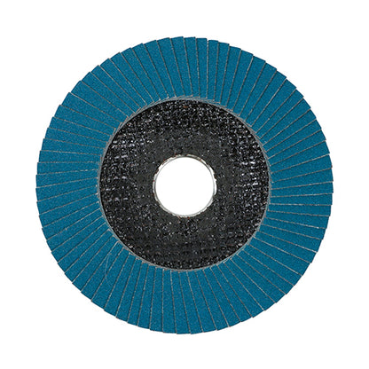 TIMCO Set of Flap Discs Zirconium Type 29 Conical P120 Grit - 115 x 22.23 - Image
