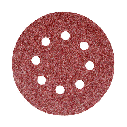 TIMCO Random Orbital Sanding Discs 60 Grit Red - 125mm - Image