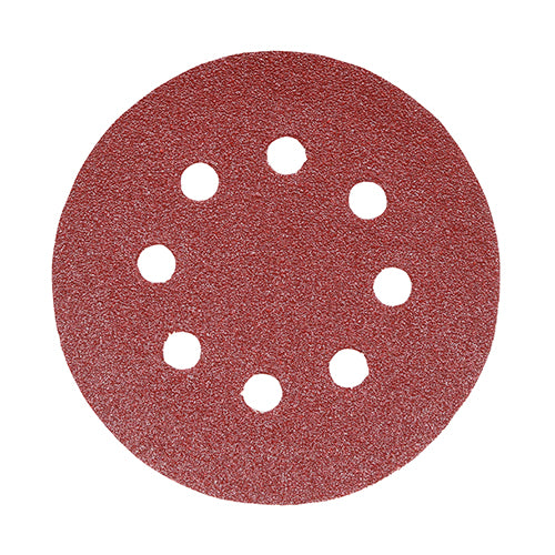 TIMCO Random Orbital Sanding Discs 60 Grit Red - 125mm - Image