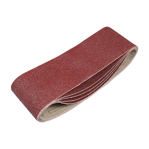 TIMCO Sanding Belts 40 Grit Red - 75 x 533mm - Image