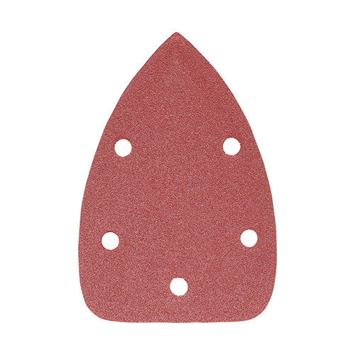 TIMCO Detail Sanding Pads 120 Grit Red - 95 x 136mm - Image