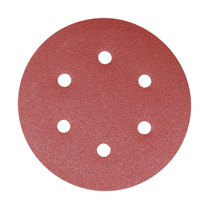 TIMCO Random Orbital Sanding Discs 120 Grit Red - 150mm - Image