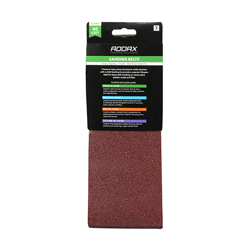 TIMCO Sanding Belts 40 Grit Red - 100 x 610mm - Image