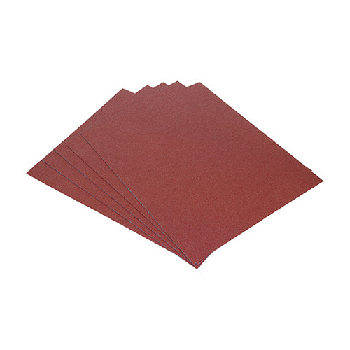 TIMCO Sanding Sheets 120 Grit Red - 230 x 280mm - Image