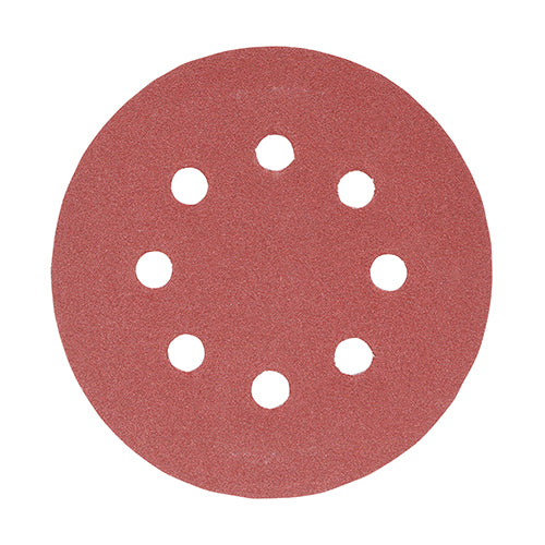 TIMCO Random Orbital Sanding Discs 180 Grit Red - 125mm - Image