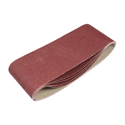 TIMCO Sanding Belts 80 Grit Red - 100 x 610mm - Image